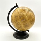 World Market Standing Rotating World Globe Vntg Style Wooden Base 10 5 Inch Tall