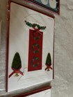 Papyrus Lot Of 6 Christmas Holiday Cards  Sparkle Embellished 3d Tree Pretty Gem