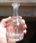 1860 Scarce 6 Oz Fluted Decanter Ground Pontil Applied Lip   Shoulder Rings