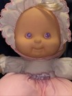 Vtg Fisher Price Puffalump Kids Baby Doll Plush Bunny Rabbit Rubber Face Nylon 