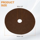 12pcs Tree Mulch Ring 5 9  Non-woven Round Tree Protector Weed Barrier  Brown