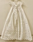 Antique 1800s Victorian Baby Dress Elaborate Lace Christening Baptism Gown