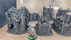 Scenery   Terrain  7 Pcs Gothic Cathedral church Ruins - Great For Warhammer 40k