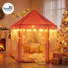 Princess Castle Tent For Girls Fairy Play Tents For Kids Hexagon Playhouse With
