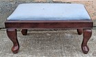 Vintage Bombay Wood Wooden Kneeling Bench Foot Stool Ottoman Fabric Seat Cushion