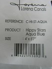 Pottery Barn Kids Lorena Canals Machine Washable Hippy Star Rug Aqua Blue  b6005