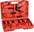 10pc Hose Clamp Clip Remover Pliers Wire Long Reach Kit Fuel Oil Water Hose Tool
