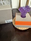 Daum Home D  cor - Crystal Ultraviolet Amaryllis Mini Vase - 05174-1 c