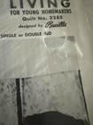 Vintage Bucilla Applique Quilt Kit  3285 The Living Rose Single double 84x100