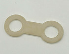 Silicone Snorkel Keeper - Double Loop Figure-8 Mask Strap Retainer - Clear white