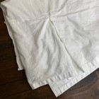 Pottery Barn Full Size 76  X 54  Linen Cotton Blend Bed Skirt White 14    Drop