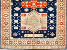 Hand-knotted Navy Wool Geometric Jaldar Oriental Area Rug Carpet 8 3  X 11 5 