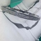 Women s Bangle Bracelet 14k White Gold Plated 4ct Round Cut Lab Created Diamond