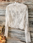 Wedding Dress Topper Jacket For Bride White Ivory Long Sleeves Plus Size Custom