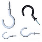 Hooks Pack Cup Screw In Plastic Coated Shouldered Kitchen Mug Ceiling Peg