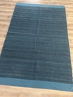 Oaxacan Zapotec Hand Woven Indigo Blue Wool Rug