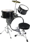Mendini By Cecilio Drum Set     3-piece Kids Drum Set  16    Black Metallic