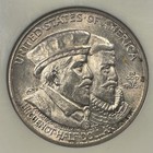 1924 Huguenot Silver Commemorative Half Dollar Ngc Ms64 Older Holder