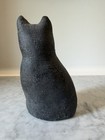 Natalie Silitch Painted Fabric Cat Figurine - Handcrafted Cat Collectible 6 5   