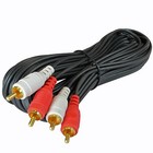 10 Pack 25 Ft Foot Dual 2 Rca Plug Stereo Preamp Shielded Audio Amplifer Cable