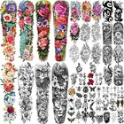 55 Sheets Temporary Tattoo For Men And Women  8 Full Arm Fake Tattoos  17 Hal   