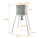 Steel 450lb Gravity Feeder Zinc-plated For Deer Turkey Big Wild Game Hunting