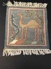 Vintage Persian Middle Eastern Prayer Rug Camel Fringe
