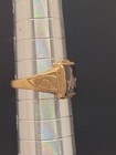 Vintage Kinsley   Son 10k Yellow Gold Black Onyx Freemason Masonic Ring Size 8