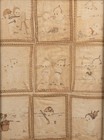 Antique Framed Presentation Of Nine Rose O neill Kewpie Cigar Tobacco Felts