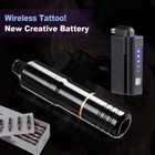 Tattoo Pen Kit Rotary Gun Machine  Wireless Tattoo Power Supply 50pcs Cartridge