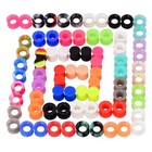 6-76pcs lot Soft Silicone Ear Flesh Tunnel Plugs Ear Gauges Kit Ear Expanders