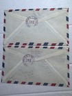 1953 Venezuela Registered Airmail Cover To Nyc Scott C455-63 Falcon Airmail Set