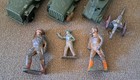 Vintage Lead Barclay Manoil Soldiers  Cannon  Tootsie Toy Jeeps    Tank