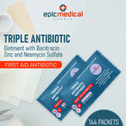Epic Medical Supply Triple Antibiotic Ointment  9g Packets 144 Per Box Exp 5 26