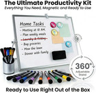 Magnetic Dry Erase Whiteboard 12 X 16 Double Sided  Portable Small White Board W