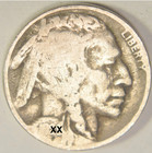 1 Buffalo Nickel - Indian Head Coin - 1913-1938 - Us Mint - 5 Cents  circulated 