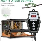 Tikaton Reptile Heating Pad Digital Thermostat Combo Set Under Tank Heater Mat