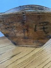 Antique Chinese Rice Bucket Wood Metal Basket With Handle 