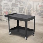 2-tier Utility Service Cart 550lbs Heavy Duty Tool Pp Service Cart For Warehouse