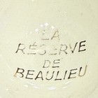 Vintage 5-star Hotel La Reserve De Beaulieu Nice France Ceramic Ashtray Catchall