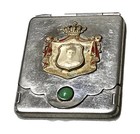 Rare Antique Vintage 1800    Royal Photo Lady Vesta Match Safe Case Holder Old