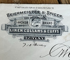 1880s Troy New York Beiermeister   Spicer Linen Collars Cuffs Advertising Cover