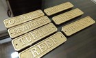 Personalized Classic Brass Plaques     3d Heavy Duty Nautical Door Signs