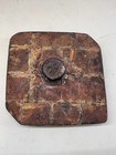 Vintage Primitive Hand Carved Wooden Textile Printing Block Stamp 9 X 9 5  