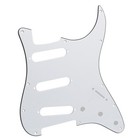 Fleor 10pcs White 3ply St Sss 11 Holes Pick Guard Scratch Plate For St Guitar