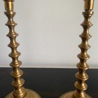 Pair Of Vintage Brass Candlestick Holders