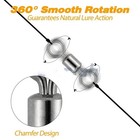100 50x Rolling Barrel Swivel 220 Lb Fishing Swivels Solid Ring   3 0        