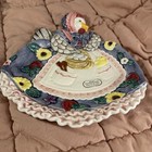 Fitz And Floyd Mother Goose Duck Goose Apron Plate Cookie Plate 1995