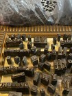 Lot 400   Letterpress Lead Type Metal Movable Printing Blocks Mixed Fonts Bulk