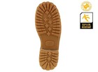 Mens Work Boot Soft Toe Tan Leather Rubber Sole Botas Trabajo Size 7  9 5-11